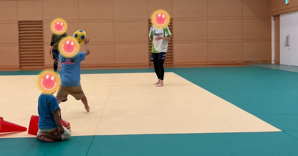多種目スポーツスクールJJMIXの、幼児の練習の様子写真